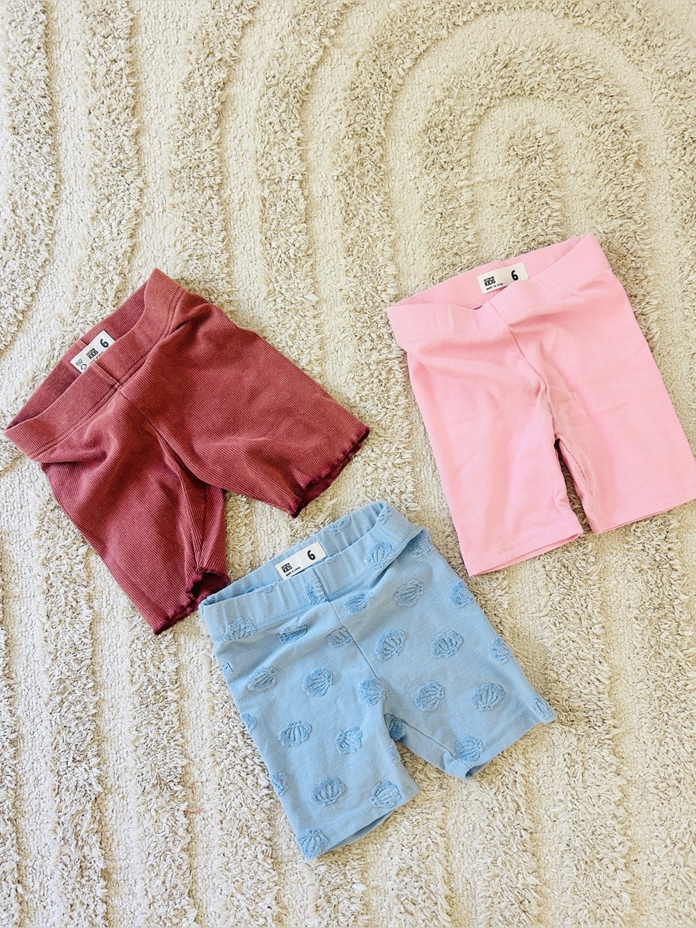Cotton on Kids Set of 3 Essential Bike Short Size 6